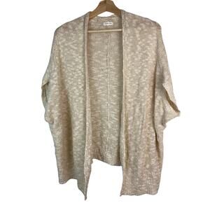 Anthropologie‎ Silence + Noise Women's S Beige Open Cardigan Sweater *